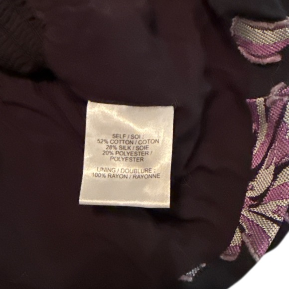 Tanya Taylor Smocked Peplum Top Square Neck Long Sleeve Large Whimsygoth Silk - Picture 9 of 10